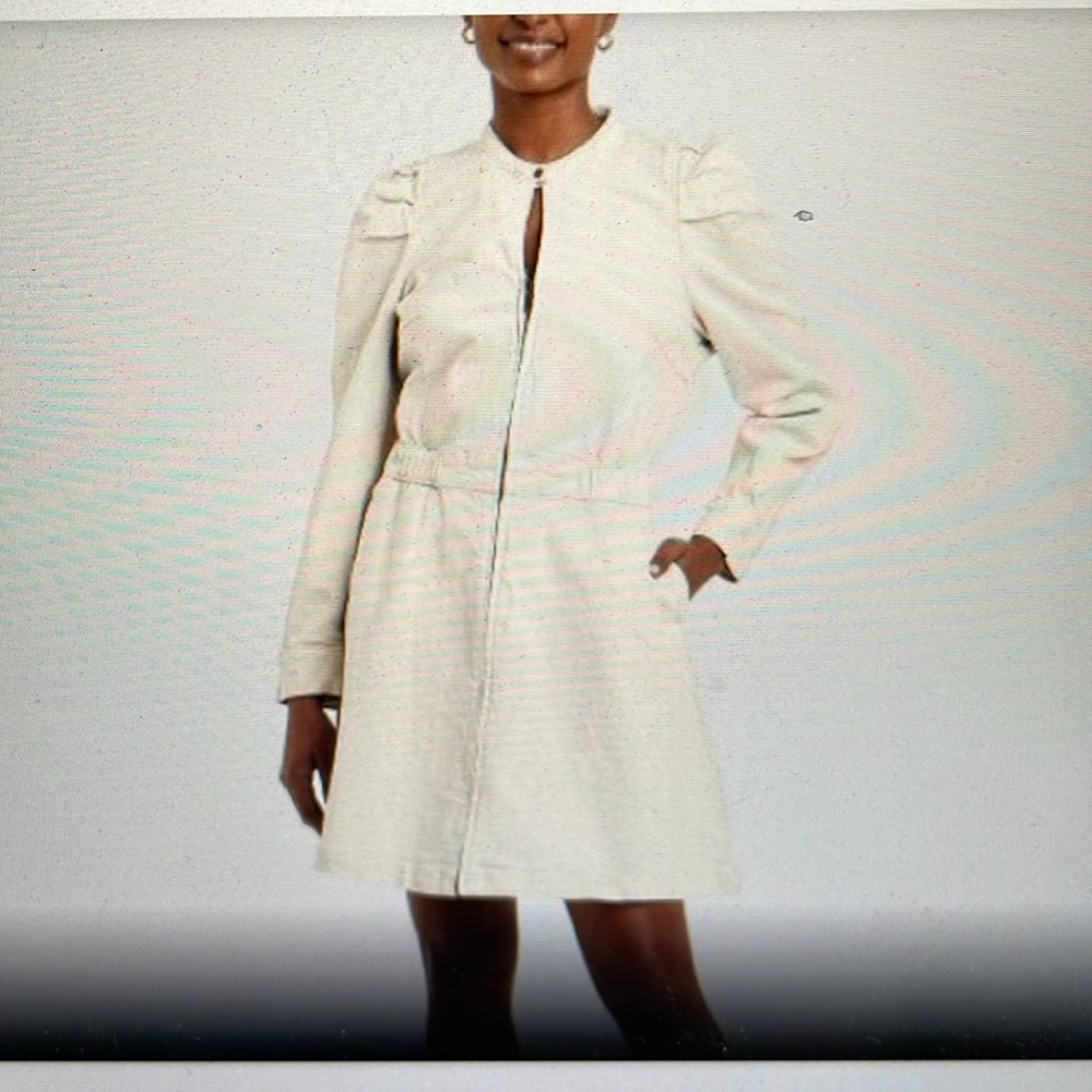 Universal Thread cream denim dress/jacket
